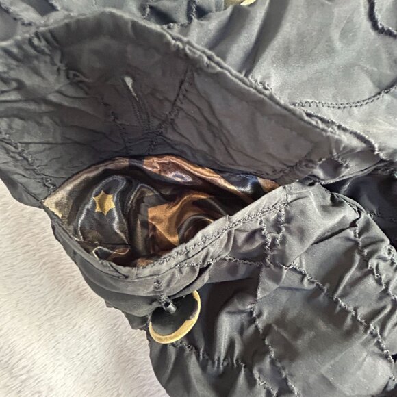 Alberto Makali Womens Black Animal Print Lining Trench Coat Jacket Large Pockets - Picture 9 of 9